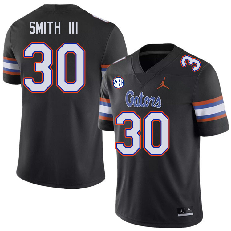 Men #30 Gregory Smith III Florida Gators College Football Jerseys Stitched-Black